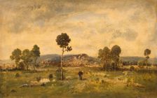 Landscape with a Pine-tree, 1864. Creator: Narcisse Virgile Diaz de la Pena