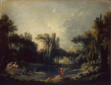 Landscape with a Pond, 1746. Creator: Francois Boucher