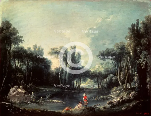 'Landscape with a Pond', 1746.  Artist: François Boucher