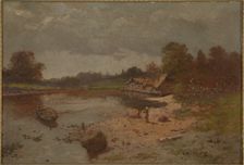 Landscape with a Pond, 1890. Creator: Seweryn Bieszczad