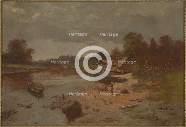 Landscape with a Pond, 1890. Creator: Seweryn Bieszczad.