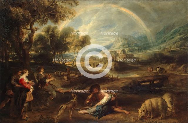 Landscape with a Rainbow, 1632. Creator: Peter Paul Rubens.