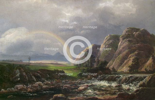 Landscape with a Rainbow, 1819. Creator: Johan Christian Dahl.