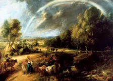 Landscape With A Rainbow c1630. Artist: Peter Paul Rubens