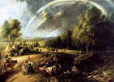 Landscape With A Rainbow c1630. Artist: Peter Paul Rubens