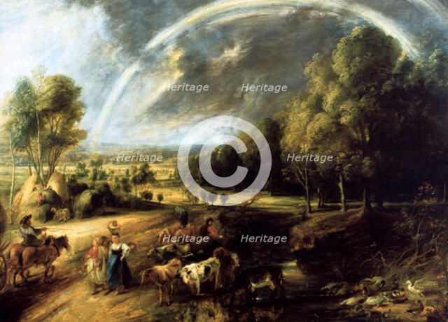 'Landscape With A Rainbow', c1630. Artist: Peter Paul Rubens