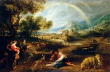 Landscape with a Rainbow early 1630s. Artist: Peter Paul Rubens