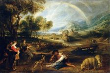 Landscape with a Rainbow early 1630s. Artist: Peter Paul Rubens