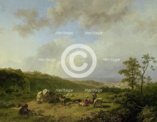 Landscape with a Rainstorm Threatening, 1825-1829. Creator: Barend Cornelis Koekkoek.