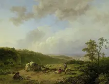 Landscape with a Rainstorm Threatening, 1825-1829. Creator: Barend Cornelis Koekkoek