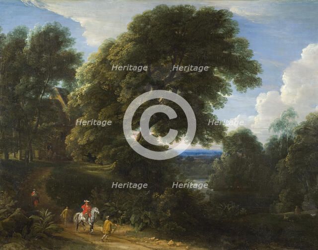 Landscape with a Rider in Red. Creator: Jacques d'Arthois.