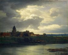 Landscape with a River, 1866. Creator: Andreas Achenbach