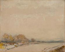 Landscape with a River, 1900 - 1910. Creator: Ladislav Mednyanszky