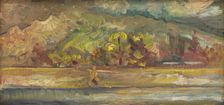Landscape with a River, 1935-1940. Creator: Arnold Peter Weisz-Kubincan