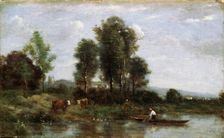 Landscape with a River 19th century Artist: Jean-Baptiste-Camille Corot