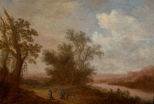 Landscape with a Road by a River, 1647. Creator: Johannes Schoeff