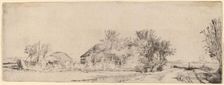 Landscape with a Road beside a Canal, c. 1652. Creator: Rembrandt Harmensz van Rijn