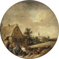 Landscape with a Rural Tavern, 1644. Creator: David Teniers II