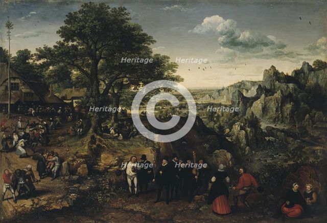 Landscape with a Rural Festival, 1590. Creator: Lucas van Valckenborch.