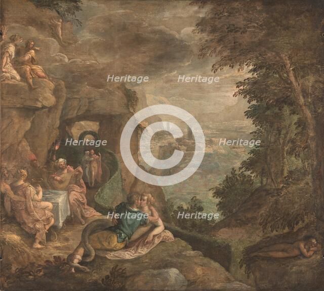 Landscape with a Scene of Enchantment, ca 1590. Artist: Fiammingo, Paolo (c. 1540-1596)