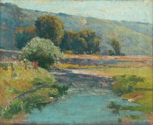Landscape with a stream in flood, 1917. Creator: Ludovit Cordak