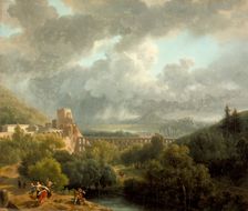 Landscape with an Aqueduct, 1810. Creator: Nicolas Antoine Taunay