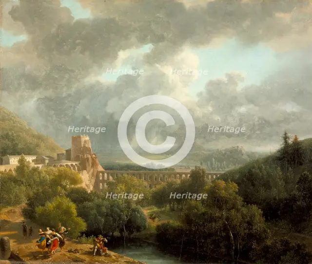 Landscape with an Aqueduct, 1810. Creator: Nicolas Antoine Taunay.