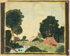 Landscape with an Inn and a Bridge, n.d. Creator: Orra Louise White