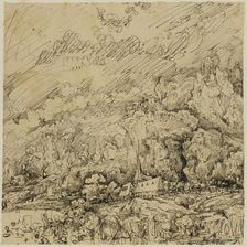 Landscape with an Old Church, n.d. Creator: Rodolphe Bresdin