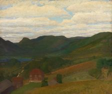 Landscape with an old Farm, 1897. Creator: Thorvald Erichsen
