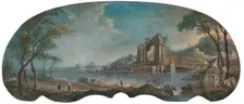 Landscape with ancient ruin, c1830. Creator: Jenaro Perez Villaamil