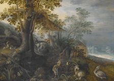 Landscape with Animals, about 1610. Creator: Roelandt Savery