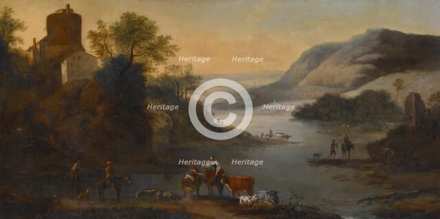 Landscape with Animals, date unknown, c1710-1760. Creator: Robert Griffier.