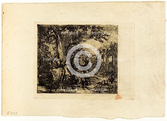 Landscape with Animals, n.d. Creator: Charles Emile Jacque.