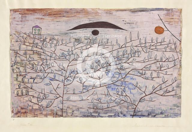 Landscape with accents, 1934. Creator: Klee, Paul (1879-1940).