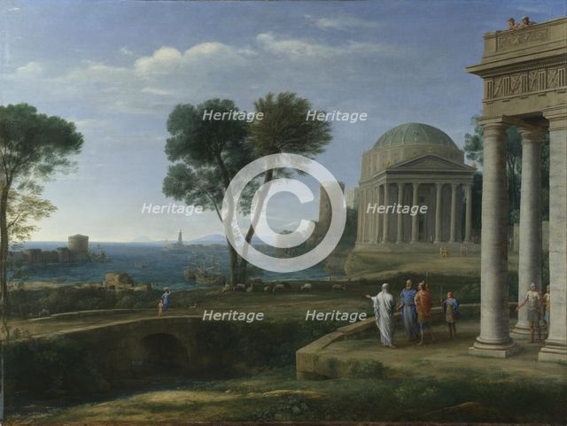 Landscape with Aeneas at Delos, 1672. Artist: Lorrain, Claude (1600-1682)