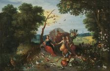 Landscape with Allegories of the Four Elements, 1635. Creators: Jan Brueghel the younger, Frans Francken II