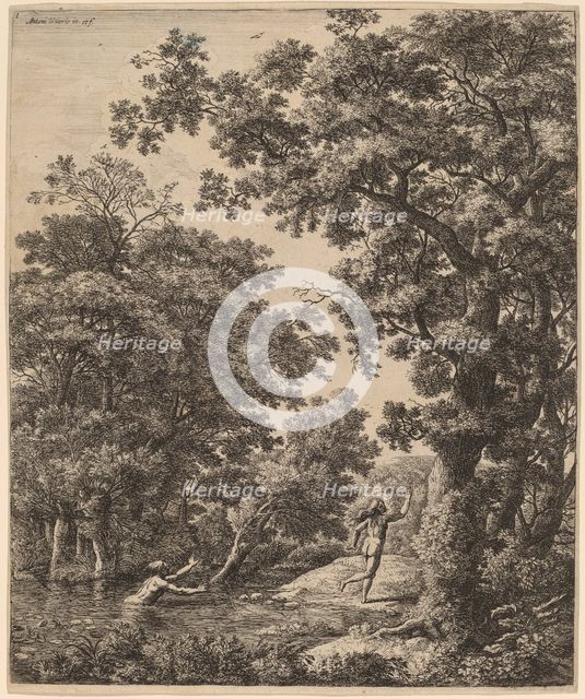 Landscape with Alpheus and Arethusa. Creator: Anthonie Waterloo.