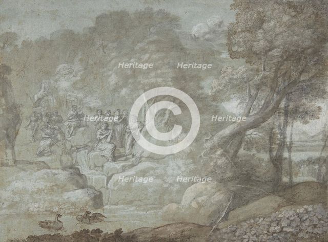 Landscape with Apollo and the Muses, 1674. Creator: Claude Lorrain.
