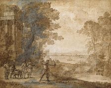 Landscape with Ascanius Shooting the Stag of Sylvia, 1680-1682. Artist: Claude Lorrain