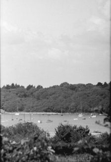 Landscape with boats, c1935. Creator: Kirk & Sons of Cowes