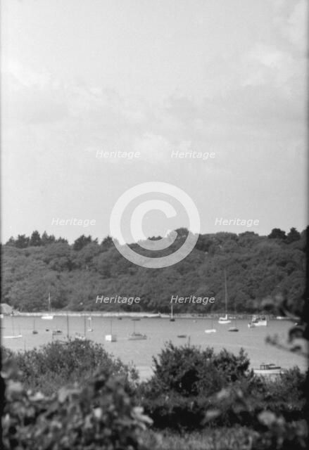Landscape with boats, c1935. Creator: Kirk & Sons of Cowes.
