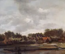 Landscape, with Bleaching Grounds 17th century. Artists: Follower of Jan van Ruisdael, Jan Vermeer