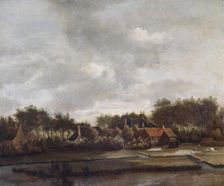 Landscape, with Bleaching Grounds 17th century. Artists: Follower of Jan van Ruisdael, Jan Vermeer