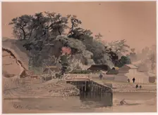Landscape with Bridge, mid-late 19th century. Creator: Winckworth Allan Gay
