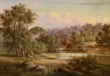 Landscape with Bridge, about 1855. Creator: Henry Waugh