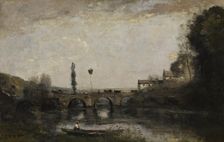 Landscape with Bridge, c1865-1870. Creator: Jean-Baptiste-Camille Corot