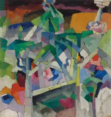 Landscape with bridge, Kislovodsk, 1913