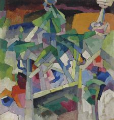 Landscape with bridge, Kislovodsk, 1913
