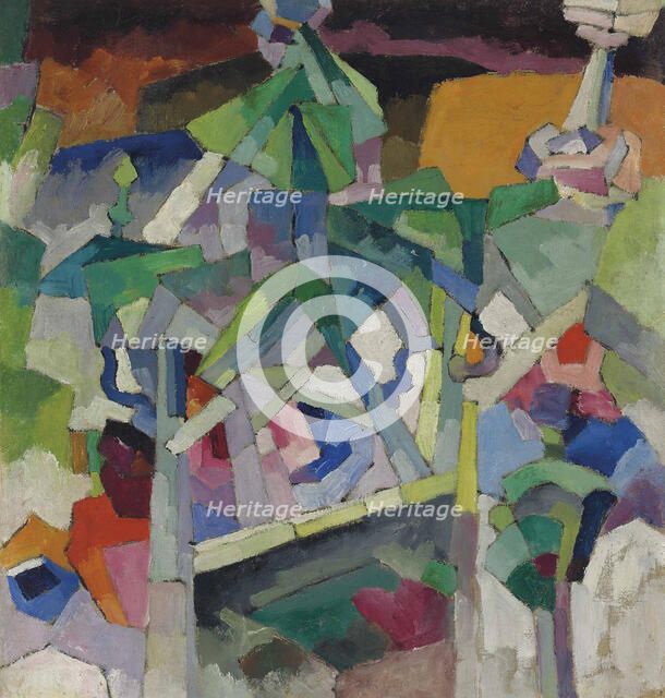 Landscape with bridge, Kislovodsk, 1913.